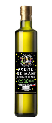 Aceite De Maní Prensado En Frio 250 Cc