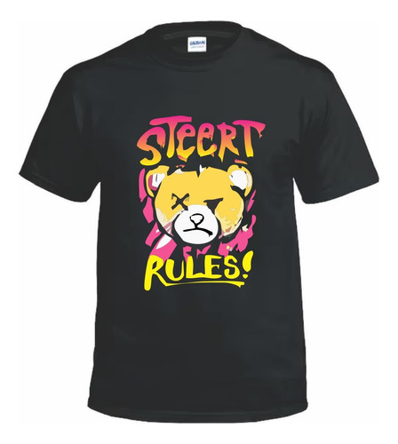 Remera Estampa Bear Graffiti - En Stock - Rules