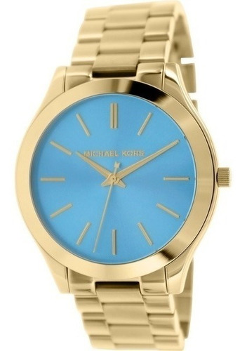 Relógio Michael Kors Mk3265 Runway Original Turquesa Azul