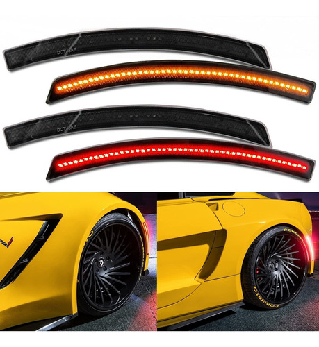 Nslumo Luz Led Marcador Lateral Para Chevy Corvette C7 2 Oem