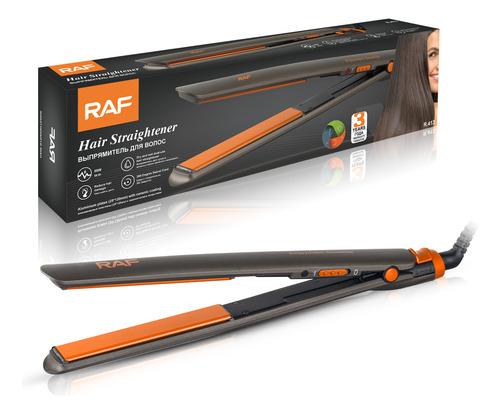 Plancha De Pelo Raf R.413 Cerámica 58w Color Gris