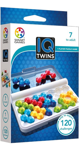 Juego Mesa Iq Twins Smart Games 120 Retos Logica Progresiva