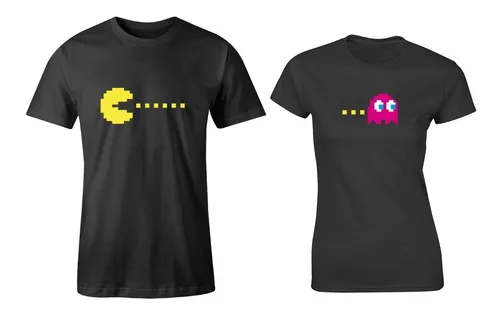 Playeras pacman pareja sale