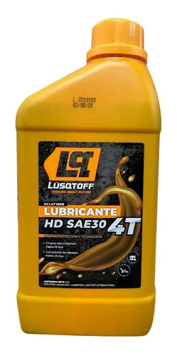 Aceite Lusqtoff Sae 30 4t Grupos Electrógenos Compresor 1 Lt