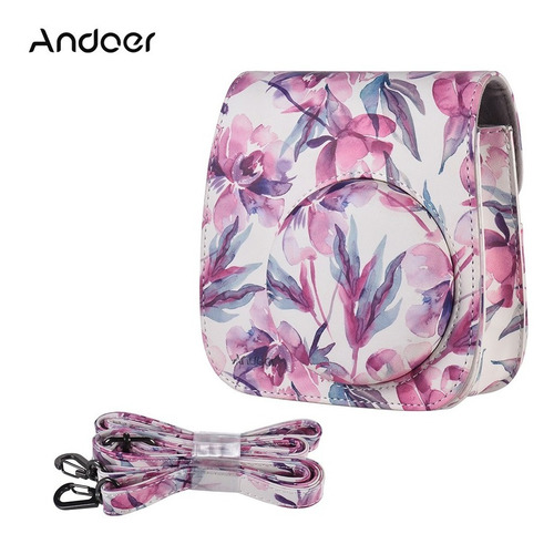 Andoer Pu Camera Case Bag Para Fujifilm Instax Mini 9/8 + /