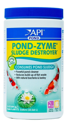 Pond Zyme Sludge Destroyer 454gr Lagos Estanques Fuentes