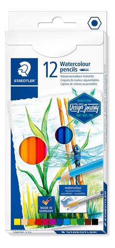 Set Staedtler Lapices De Colores Acuarelables X 12 Design J.