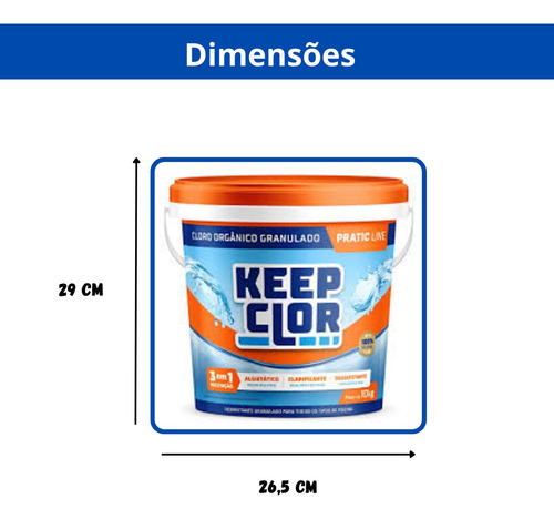 Kit Com 2 Keepclor Dicl 40% Pratic Line 10kg