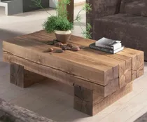 Comprar Mesa Ratona Living Comedor Madera Viga Tronco Rústica