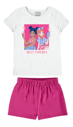 Conjunto Infantil Juvenil Feminino Malwee Kids 101638