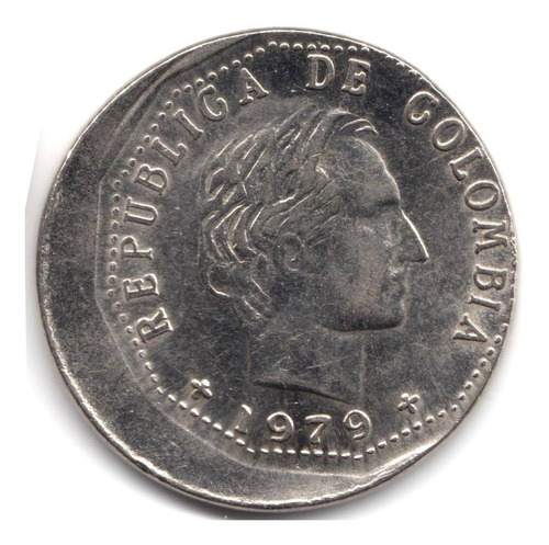 50 Centavos 1979 Error Descentrada Cachucha