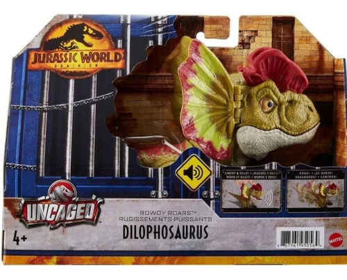 Dilophosaurus Jurassic World Roady Roars Uncaged Dominion