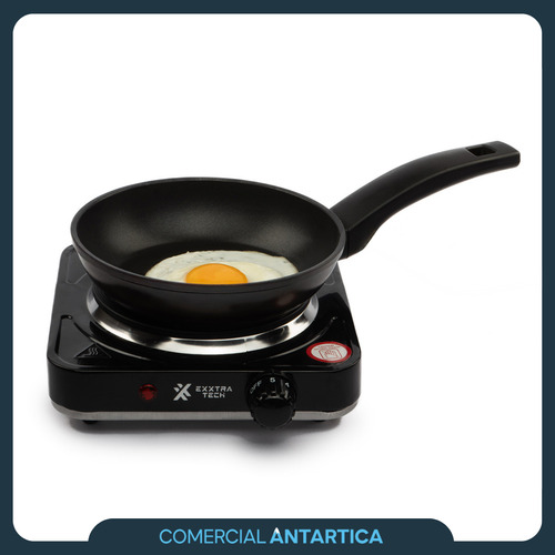 Anafe Eléctrico Exxtra Tech 1000w 220-240v 50/60hz Negro