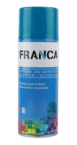 Esmalte Aerosol Azul Metalizado 400ml. Ref.46 Franca