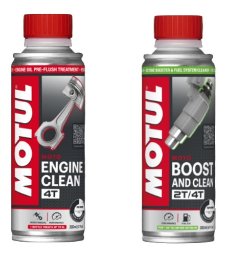 Aditivo Motul Bosst + Engine Clean Limpa Lubrifica Motor