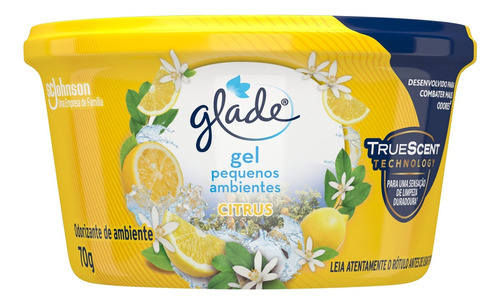 Glade gel odorizador de pequenos ambientes Citrus 70g