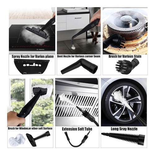 Limpiador A Vapor Multifuncional Steam Cleaner 1000w Df-a001