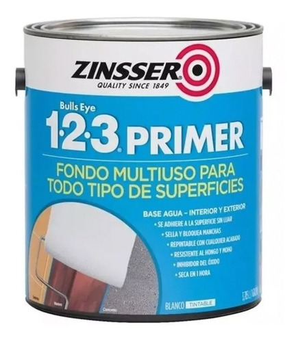 Fijador Sellador Bulls Eye 123  Zinsser 3.785 Lt - Sagitario