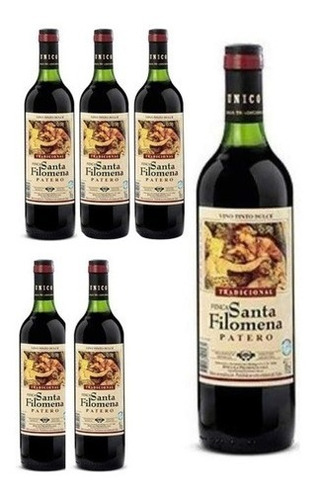  Vino Patero Tinto Dulce Santa Filomena 1125 Ml X 6 Unidades