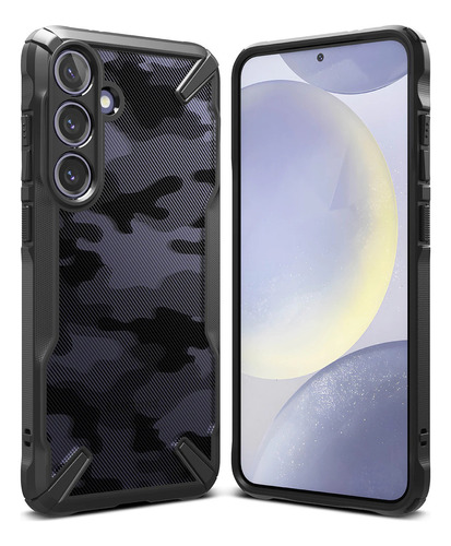 Case Ringke Fusion X Para Galaxy S24 Normal 2024 Camo Black