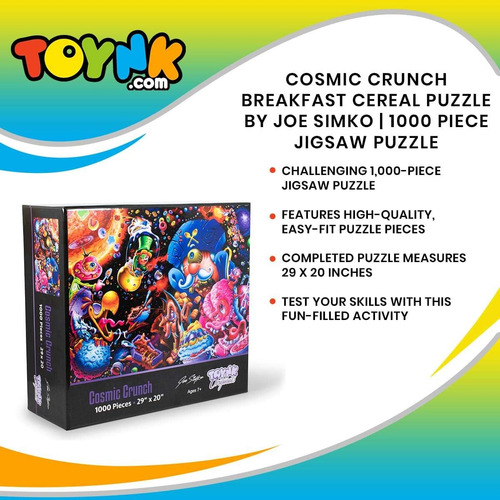 Toynk Cosmic Crunch Breakfast Cereal Monster Puzzle De Joe S