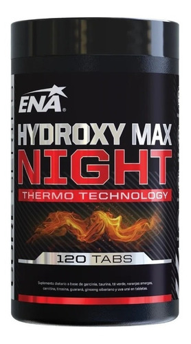 Imagen 1 de 5 de Hydroxy Max Night X120 Tabs Ena Quemador Termogenico