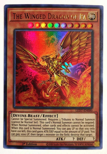 The Winged Dragon Of Ra - Alternate Version - Yugioh!