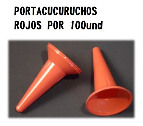 Portacucuruchos Rojos Por 100 Und - Mataderos
