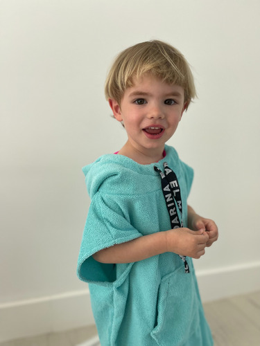 Poncho Toalla Microfibra Niños 2 A 3 Años
