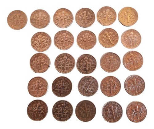 Moeda One Dime Estados Unidos 26un Detalhes Na Descrição 162 (Usado)