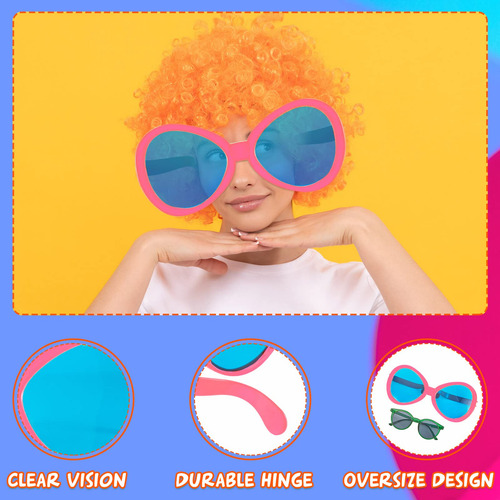 Gafas De Sol Jumbo Flutesan Para Adultos Y Niños (rosa, Verd