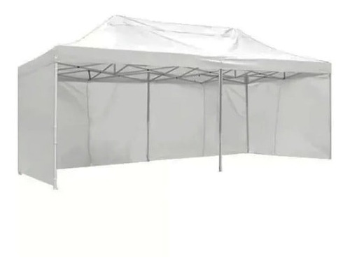 Toldo Retractil 3x6 Blanco Con Paredes