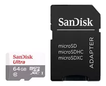 Comprar Tarjeta De Memoria Sandisk Sdsqunr-064g-gn3ma  Ultra Con Adaptador Sd 64gb