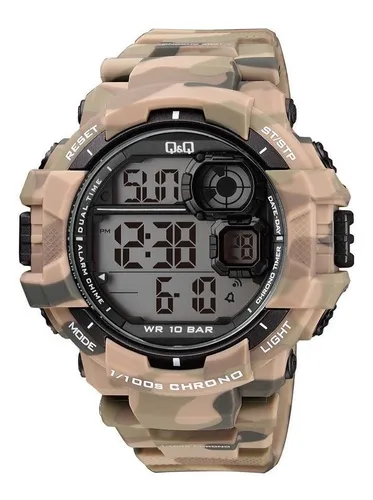 Reloj Digital Q q M143 Camuflados Sumergible 100 Metros Env o gratis