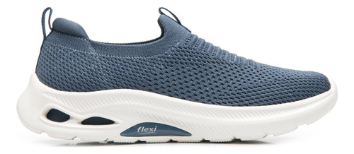 Tenis Sneaker Urbano Slip On Flexi Mujer Denim 22-26 Mod. 135201