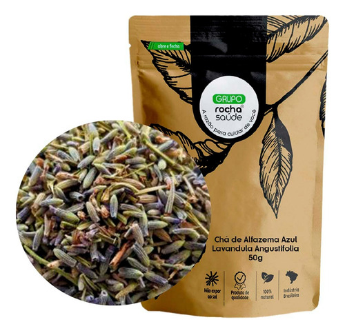 Kit 10 Chá De Alfazema Azul Top De Linha Saboroso - 50g