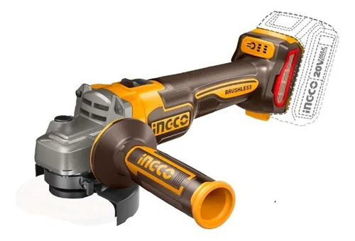 Amoladora 20v Brushless 4 1/2 115m Ingco Cagli21154 Color Naranja claro Frecuencia 50Hz