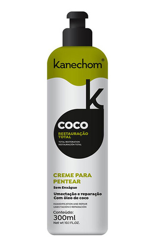 Crema De Peinar Oleo De Coco Kanechom 300 Ml.