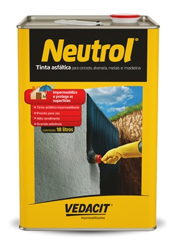 Neutrol - Tinta Asfáltica Bl 18l Vedacit