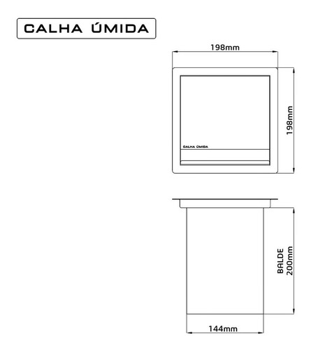Imagem 7 de 7 de Lixeira Quadrada 4 Litros Com Tampa Inox