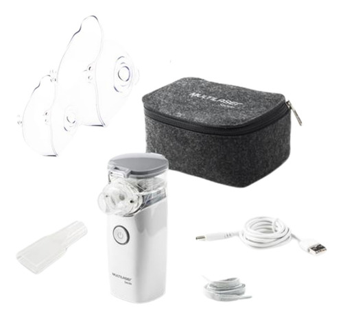 Imagem 4 de 10 de Inalador Mesh Multilaser Portatil Branco E Cinza - Hc215