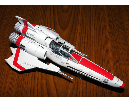 Battlestar 2 Mk2 Barco 3d Papel Modelo Kit Diy Nave Espacial