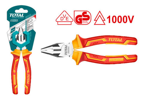 Alicate Aislado 6 Industrial 1000v Total (thtip2161)