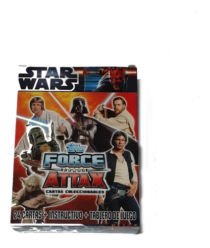 Star Wars Topps Force Attax 24 Cartas Juego Tablero Caja