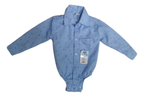 Body Camisa Anclas Y Estampadas Para Bebes Con Botones