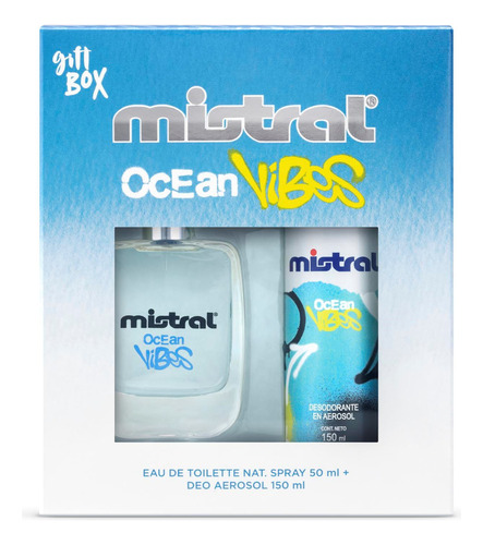 Set Mistral Ocean Vibes Edt 50 Ml + Deo 150 Ml