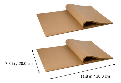 Pacote Com 200 Folhas De Papel Vegetal De Cozinha Para Assar
