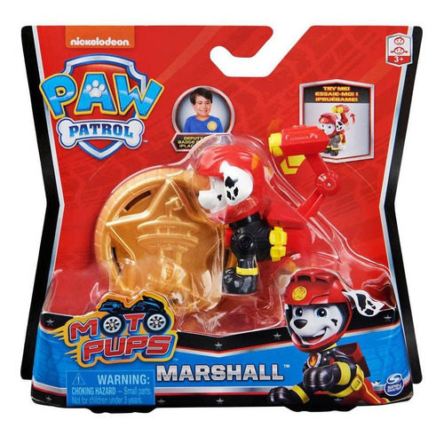 Imagem 4 de 4 de Mini Figuras Patrulha Canina Hero Pups Moto Marshall Sunny