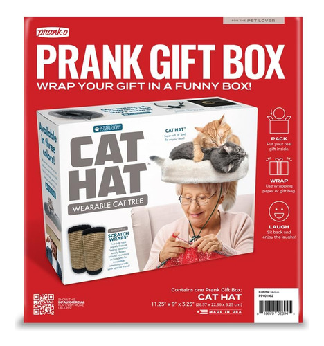 Caja De Regalo Para Bromas, Sombrero De Gato, Bromas, Bromas