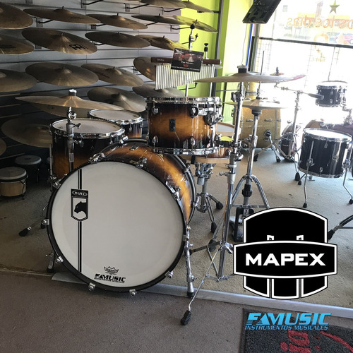 Bateria Mapex Black Panther Velvetone 4 Cps Btq Fcs Sale%